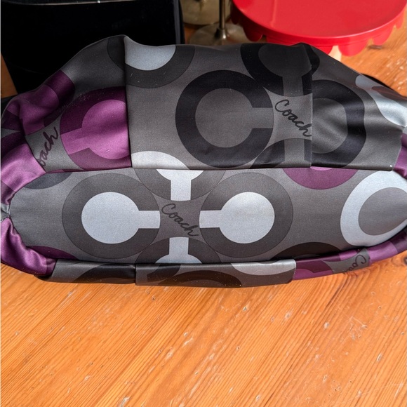 Coach Women's Black and Purple Bag - Picture 2 of 5